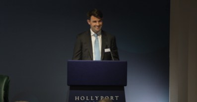 Hollyport Capital AGM — film still from Wink video work