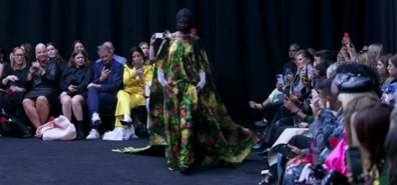 Fashion event — film still from Wink video work